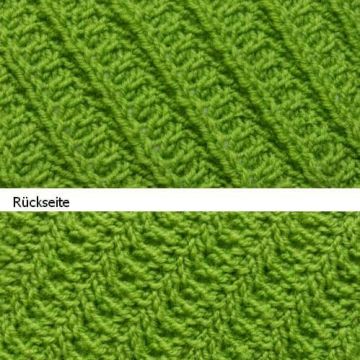 Diagonal Knit Stitches
